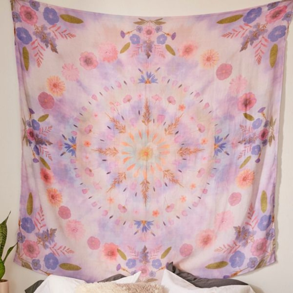Urban Outfitters Pressed Floral Tapestry